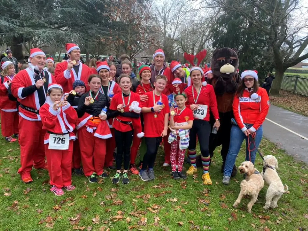 Keeping Fit at The Santa Fun Run